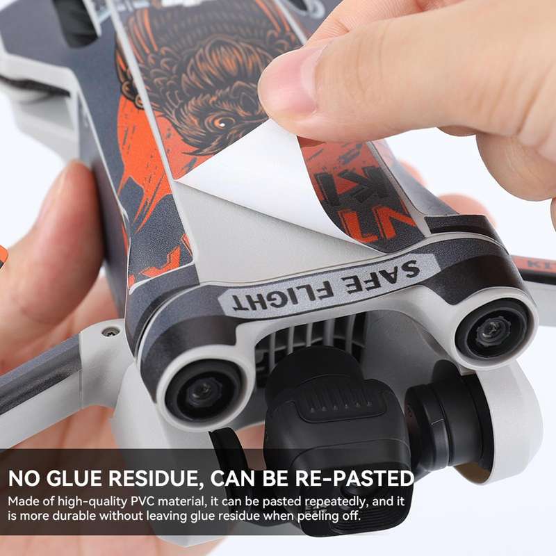 For DJI Mini 3 Pro Remote Control Body Sticker ,Spec: RC With Screen(Domineering Eagle)