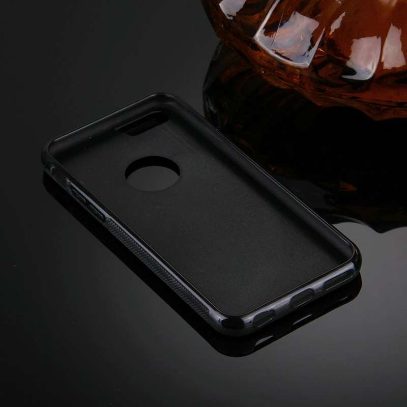 For iPhone 6 & 6s Anti-Gravity Magical Nano-suction Technology Sticky Selfie Protective Case(Black)