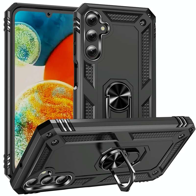 For Samsung Galaxy A24 4G Shockproof TPU + PC Phone Case(Black)