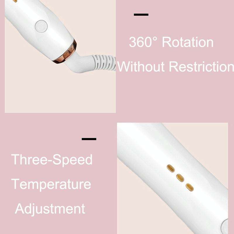 Automatic Curling Iron With Bi-Directional Rotating Ceramic Glaze Coating Hair Care, Plug: US Plu...