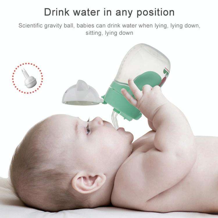Infant Toddler Drink Cup Child Plastic Leakproof Cartoon Straw Cup With Handle Gravity Ball, Size...