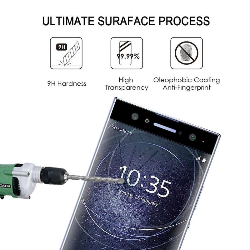 For Sony Xperia XA2 Ultra 25pcs 3D Curved Edge Full Screen Tempered Glass Film
