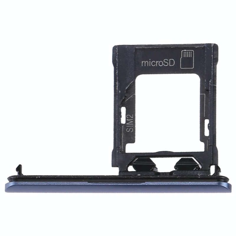SIM / Micro SD Card Tray, Double Tray for Sony Xperia XZ1(Blue)