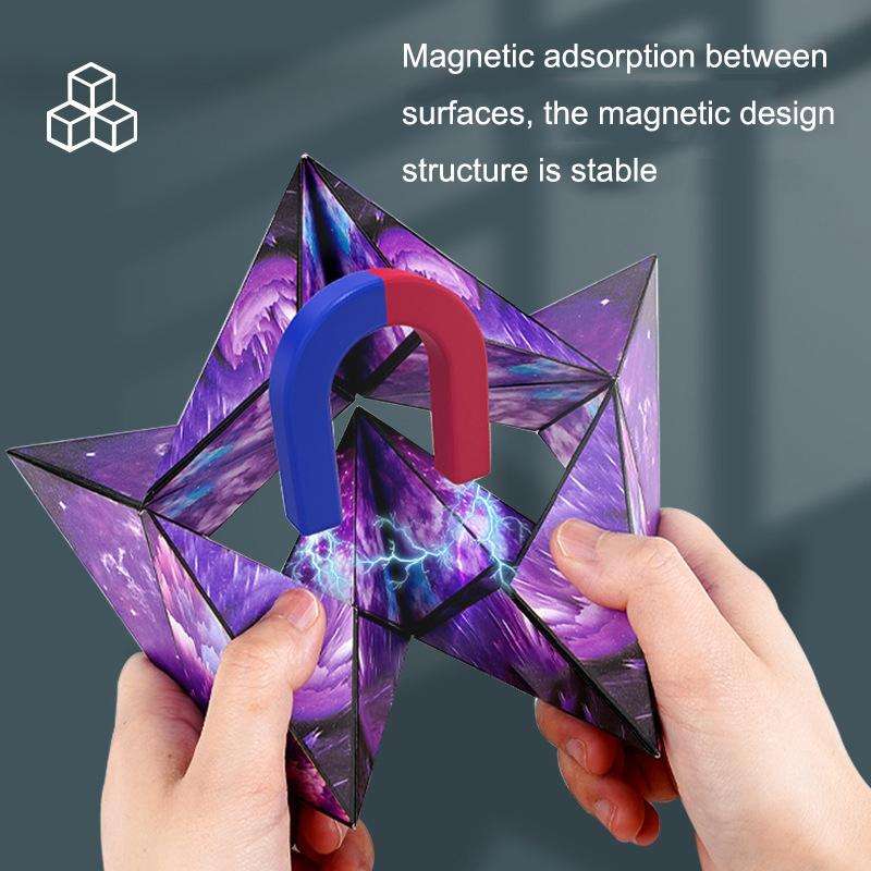 3D Variety Geometry Alien Magic Cube Magnetic Logic Thinking Children Educational Toys(Interstell...