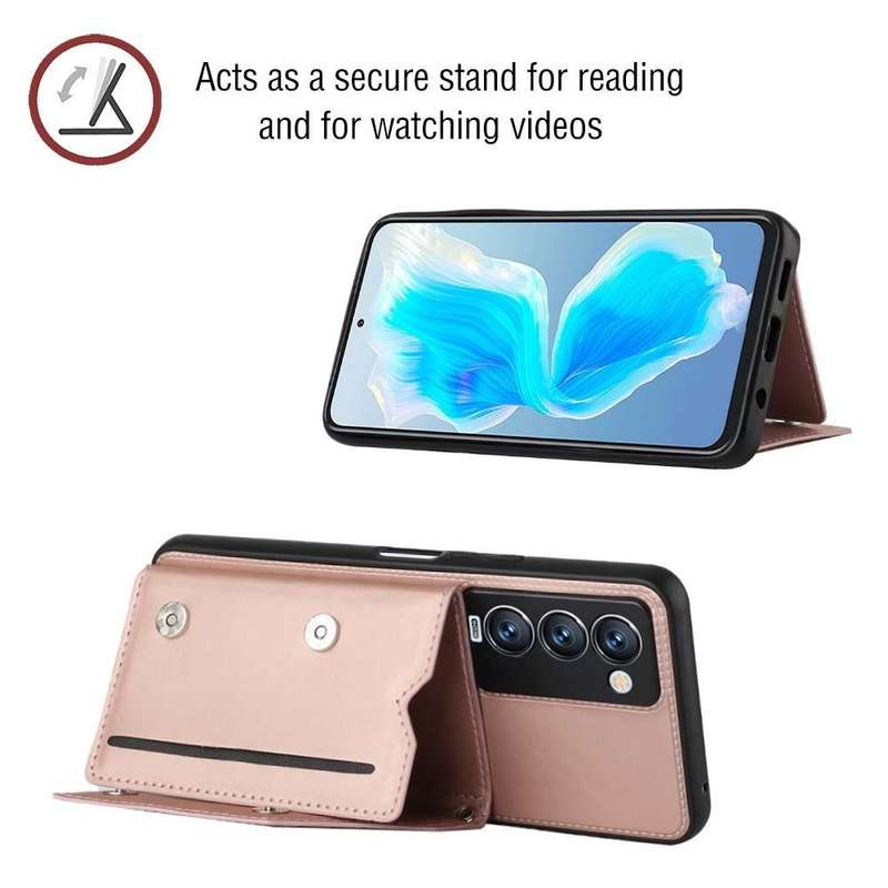 For Tecno Camon 18 Premier Skin Feel PU + TPU + PC Phone Case(Rose Gold)
