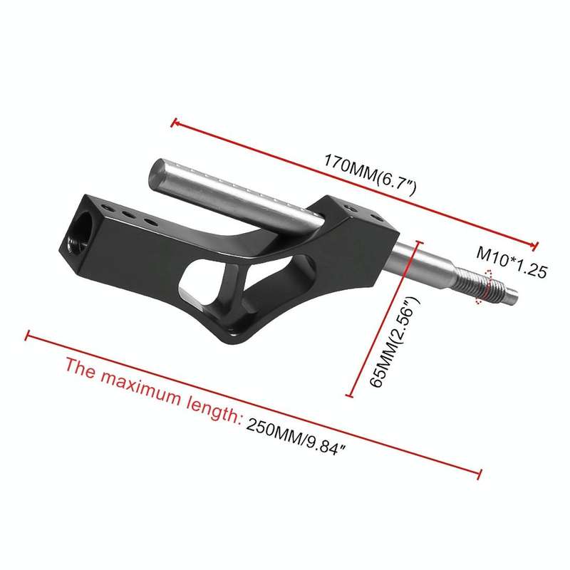 Car Modification Heightening Gear Shifter Extension Rod Adjustable Height Adjuster Lever Shift Le...