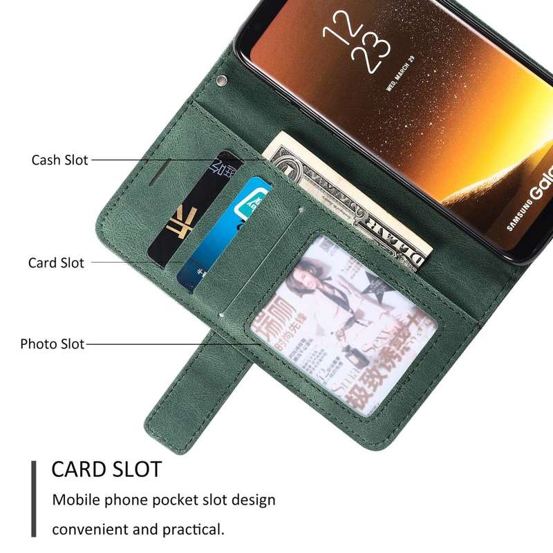 For Samsung Galaxy S8 Skin Feel Splicing Horizontal Flip Leather Case with Holder & Card Slots & ...