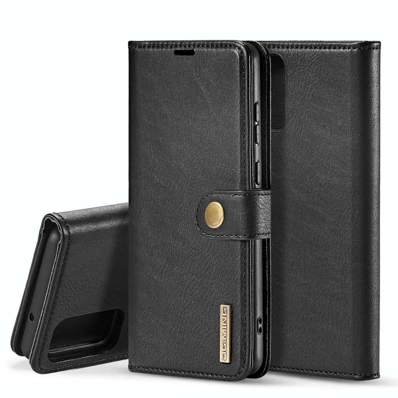 For Galaxy S20 DG.MING Crazy Horse Texture Flip Detachable Magnetic Leather Case with Holder & Ca...