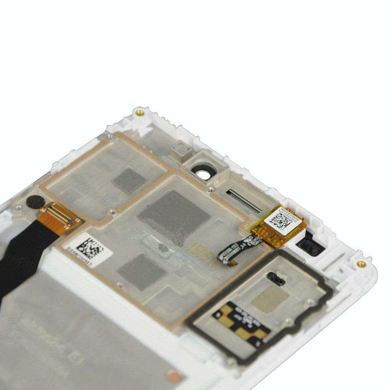 OEM LCD Screen for Lenovo A7600 Digitizer Full Assembly with Frame (White)