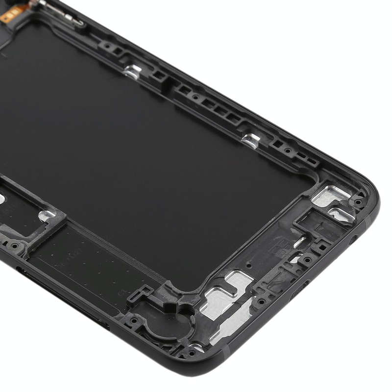 For Galaxy A6+ (2018) / A605 Back Cover with Side Keys & Camera Lens (Black)
