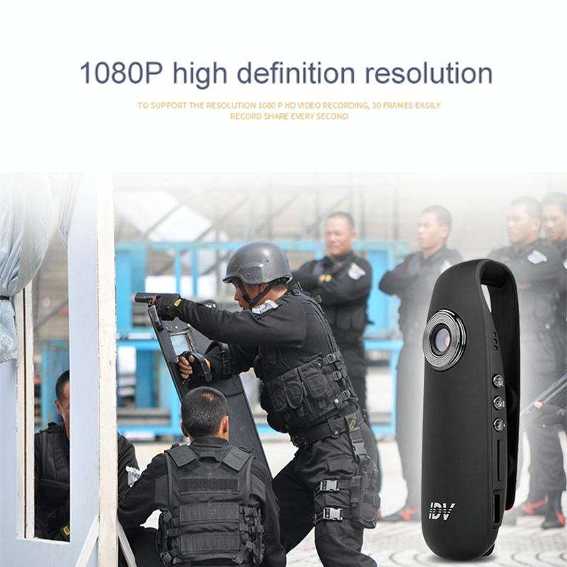 IDV 007 HD 1080P Clip Design Law Enforcement Recorder Portable Mini Monitoring Recorder, Support ...