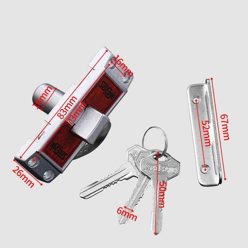 Zinc Alloy Slot-free / Punching 90 Degrees Right Angle Migration Door Hook Lock