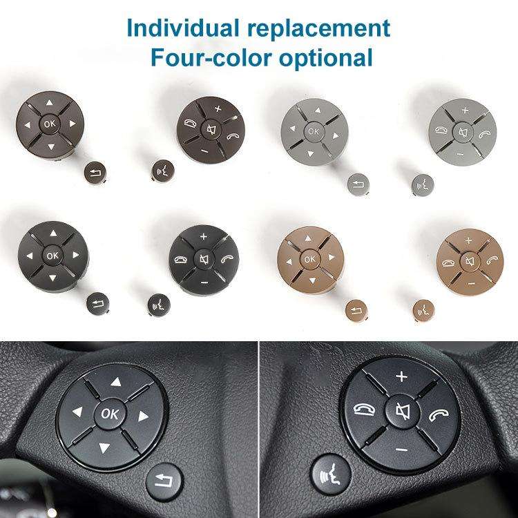 Car Right Side Steering Wheel Switch Buttons Panel for Mercedes-Benz W204 2007-2014, Left Driving...