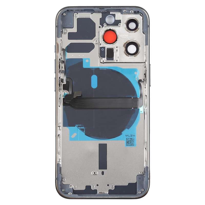 For iPhone 13 Pro Battery Back Cover with Side Keys & Card Tray & Power + Volume Flex Cable & Wir...
