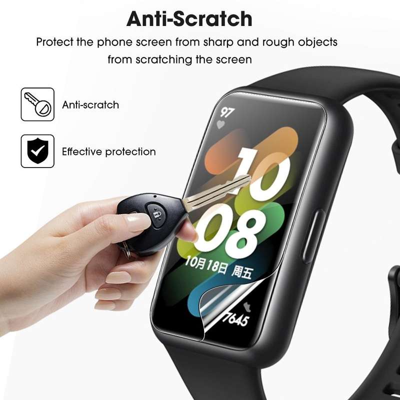 For Huawei Band 7 / 7 NFC HD Scratch-proof Full Screen TPU Soft Film
