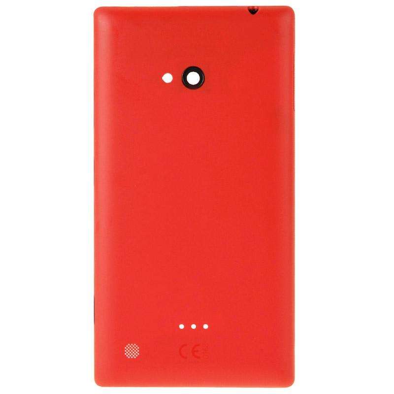 Frosted Surface Plastic Back Housing Cover for Nokia Lumia 720(Red)