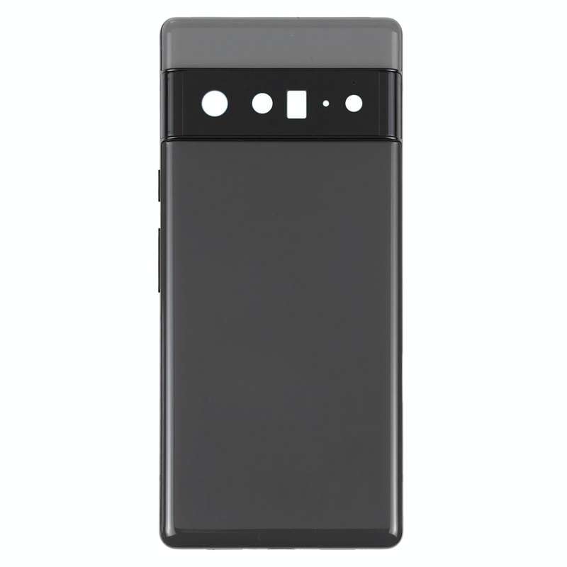 For Google Pixel 6 Pro Battery Back Cover with Middle Frame(Black)