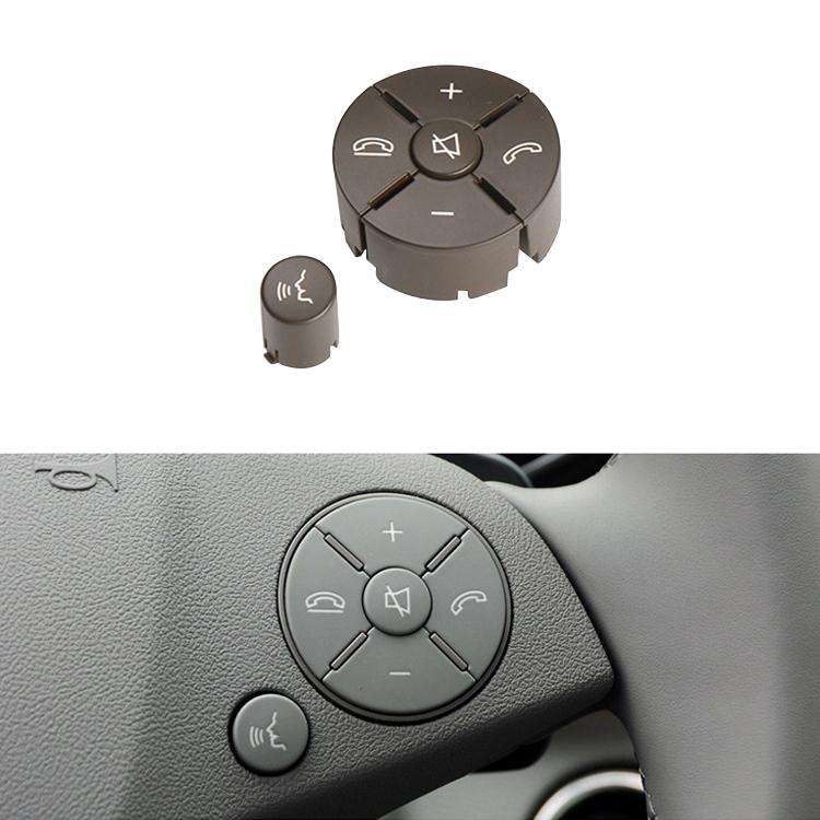 Car Right Side Steering Wheel Switch Buttons Panel for Mercedes-Benz W204 2007-2014, Left Driving...