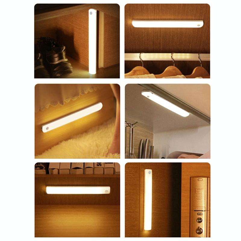 Magnetic Rechargeable Cabinet Bedside Human Body Induction Lamp, Specification: 900 mAh With Swit...