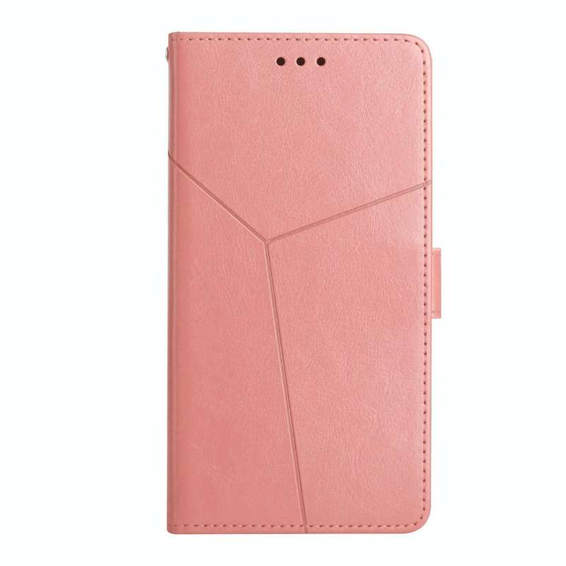 For Honor Magic4 Lite 5G Y Stitching Horizontal Flip Leather Phone Case(Rose Gold)