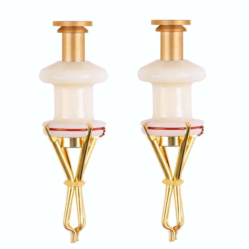 2 PCS KLJ01 Fishing Large Red Worm Clip Rubber Band Ring Particle Bait Clip(Clip)