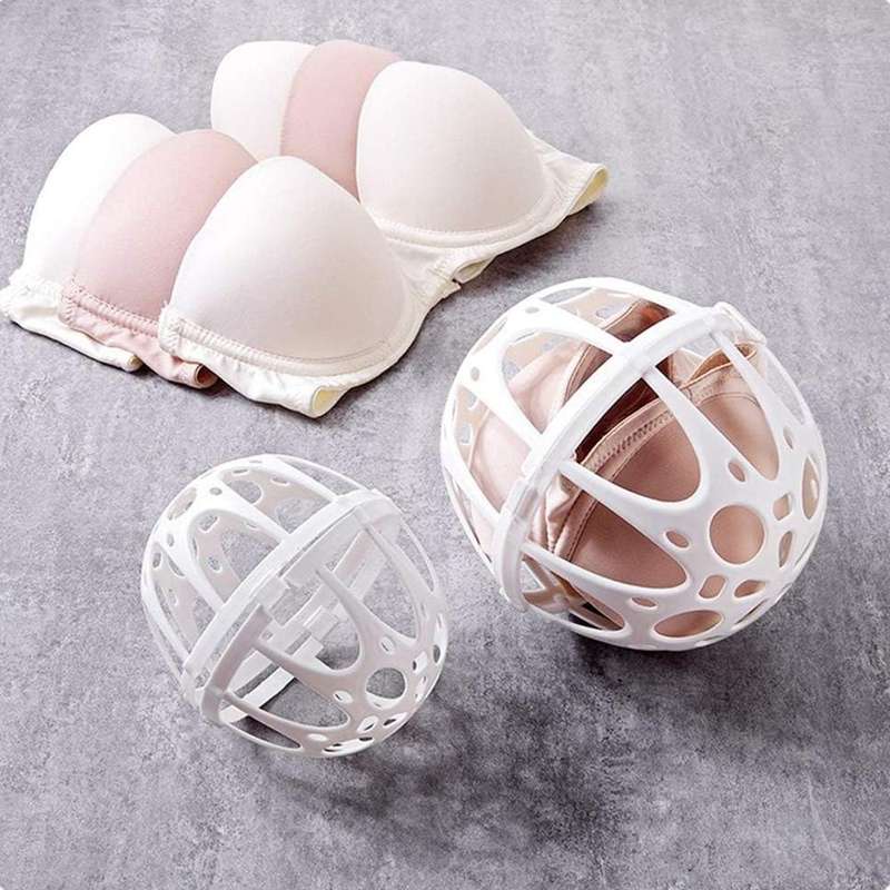 Fashionable Bubble Bra Washer Baby Laundry Aid Saver Washing Ball(White)