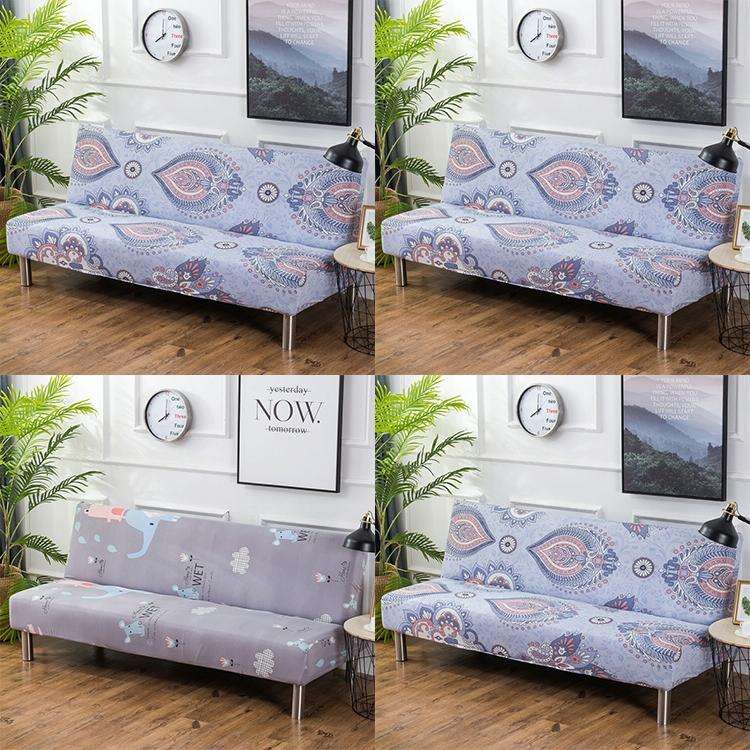 All-inclusive Cover Non-slip Armrestless Folding Sofa Bed Cover, Size:L(Dreamland)
