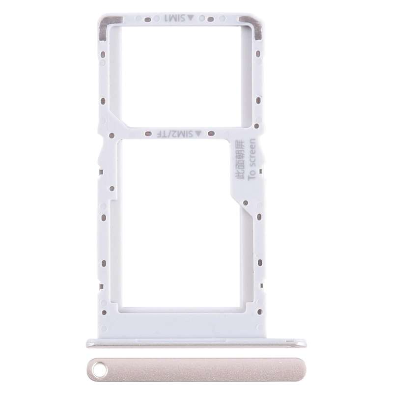 For Huawei Enjoy 60Z SIM + SIM / Micro SD Card Tray (Gold)