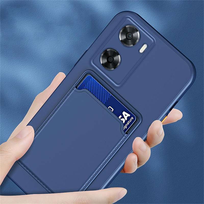 For vivo Y35 2022 4G Skin Feel Card TPU Contrast Color Button Phone Case(Pink)