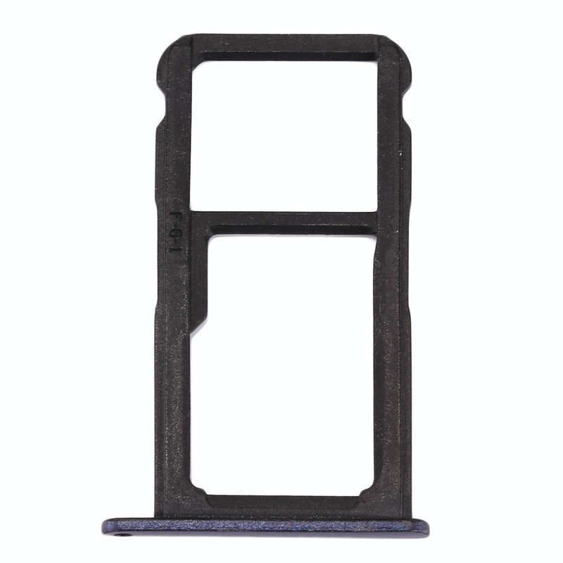 For Huawei Honor 8 Lite / P8 Lite 2017 SIM Card Tray & SIM / Micro SD Card Tray(Blue)
