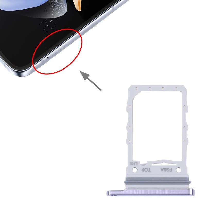 For Samsung Galaxy Z Flip4 SM-F721B Original SIM Card Tray (Purple)