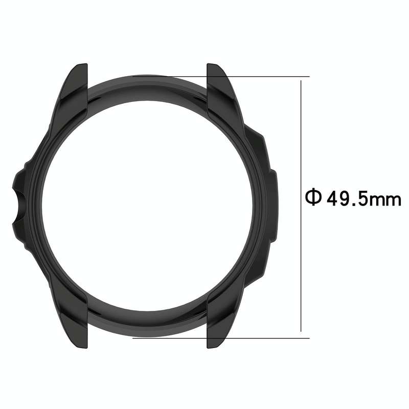For Garmin Forerunner 255 Shockproof TPU Protective Watch Case(Black)