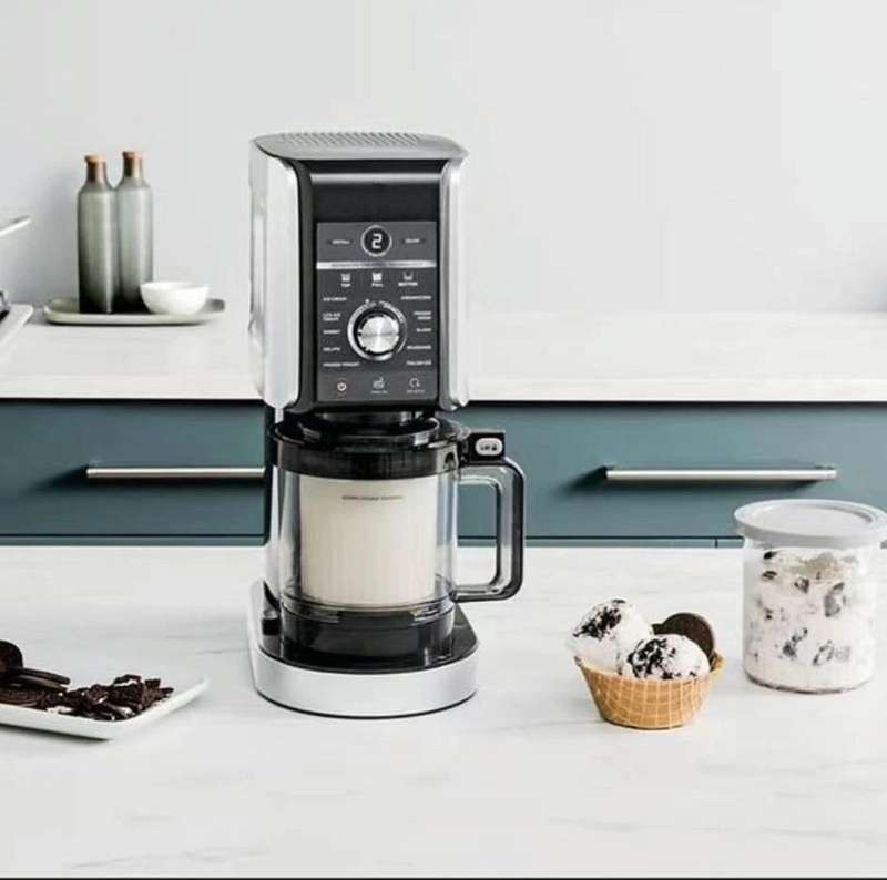 For Ninja NC299AMZ NC300 Ice Cream Storage Containers with Lids, Speci: 4 Cups+Spoon