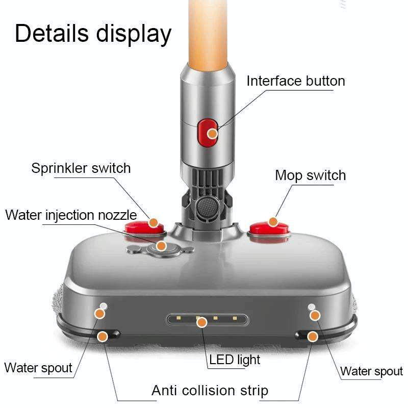 For Dyson V6 D2 Electric Wet and Dry Mopping Head with Water Tank