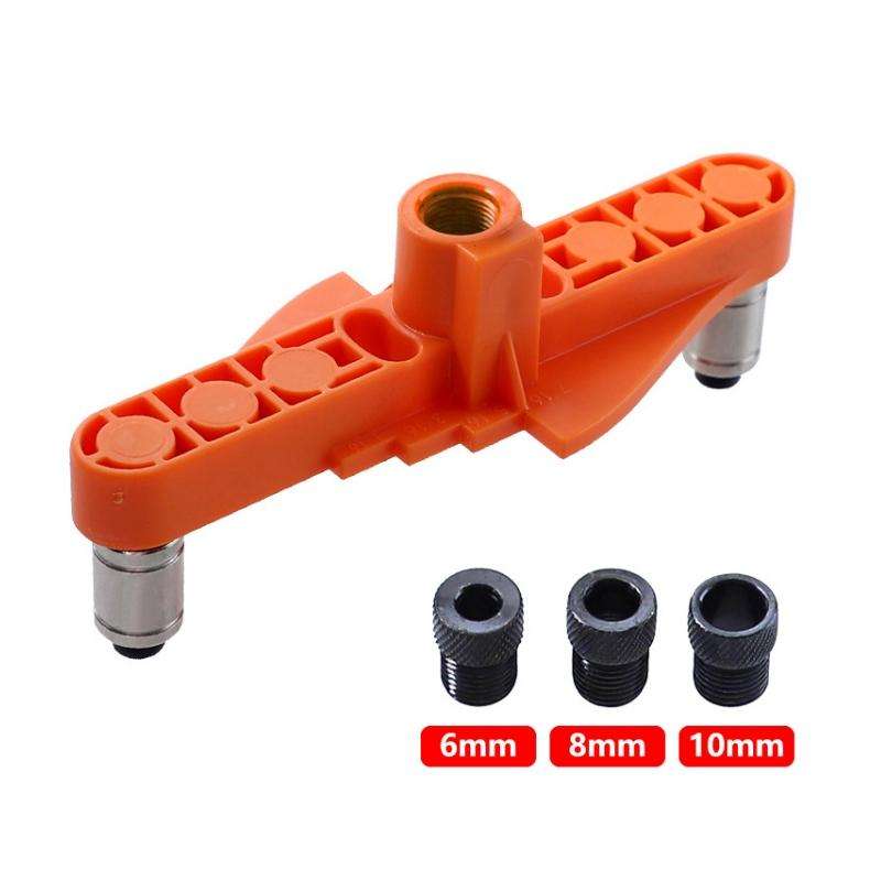 DIY Woodworking Hole Locator Self-Centering Marker, Model: Orange