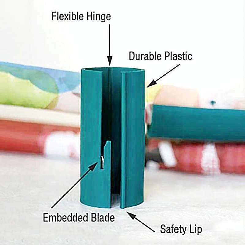 Paper Cutting Tool Cylinder Paper Cutter Wrapping Paper Cutter(Black)