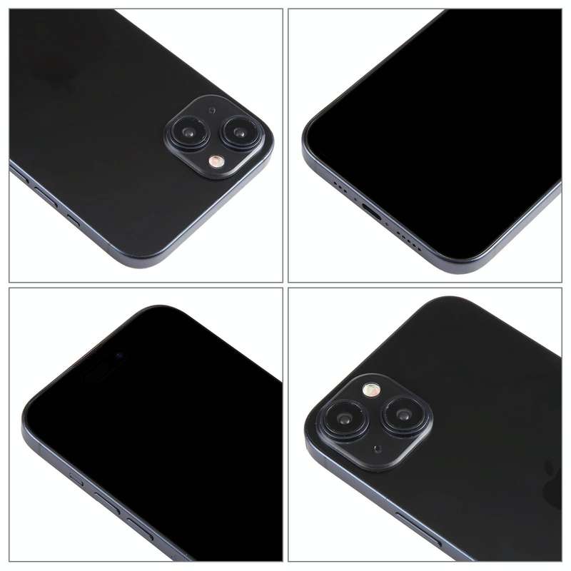 For iPhone 15 Black Screen Non-Working Fake Dummy Display Model (Black)