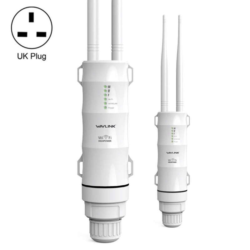 WAVLINK AC600 AP 2.4G/5G Dual Frequency Outdoor High Power Repeater, Pulg Type:UK Plug