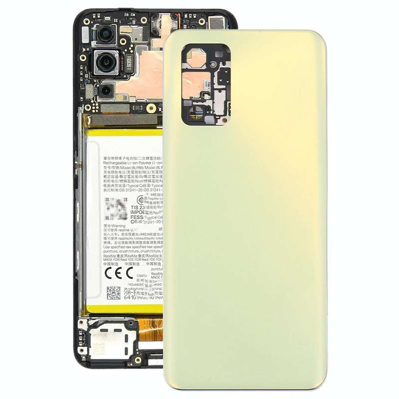 For OPPO Realme Q3 Pro 5G / Realme Q3 Pro Carnival Original Battery Back Cover + Middle Frame (Ye...
