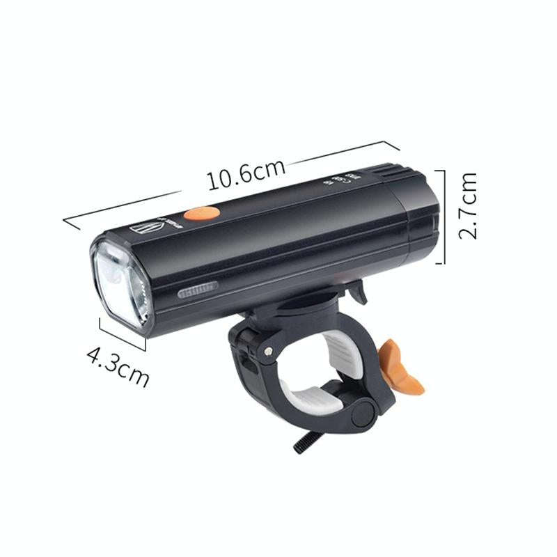 WHEEL UP USB Rechargeable LED Bicycle Headlights Mountain Bike Front Lights, Style:800 lumens