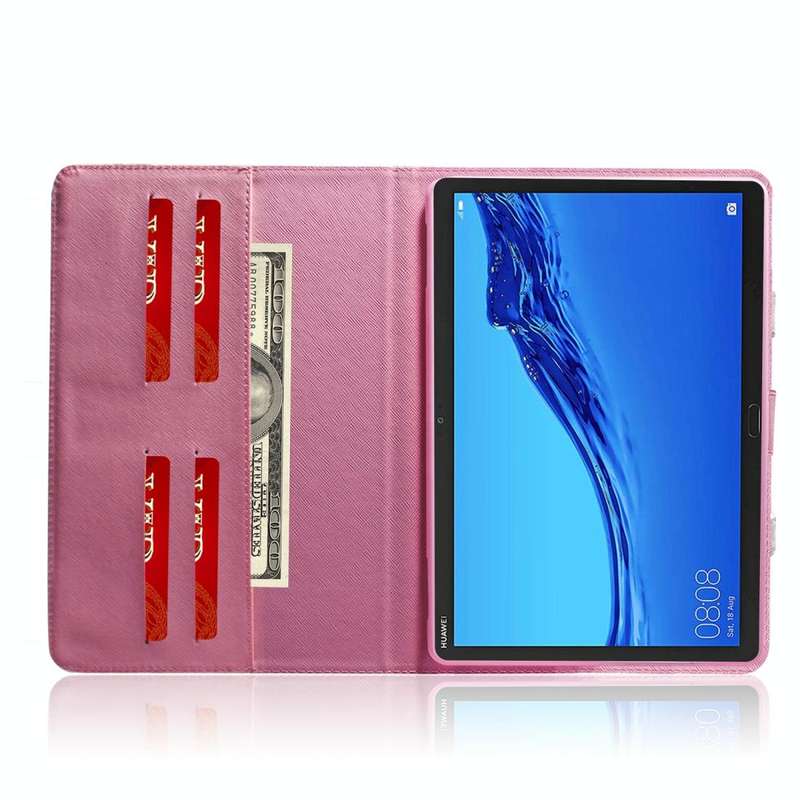 Magnolia Pattern Horizontal Flip Leather Case for Huawei MediaPad M5 Lite 10, with Holder & Card ...