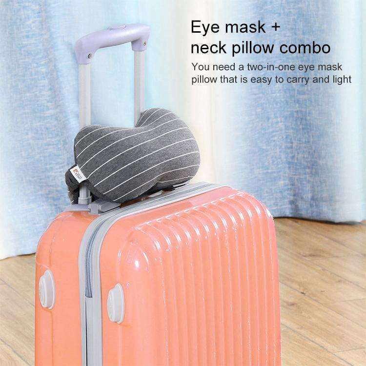 Business Travel Portable Pillow Eye Protection(Light Grey)