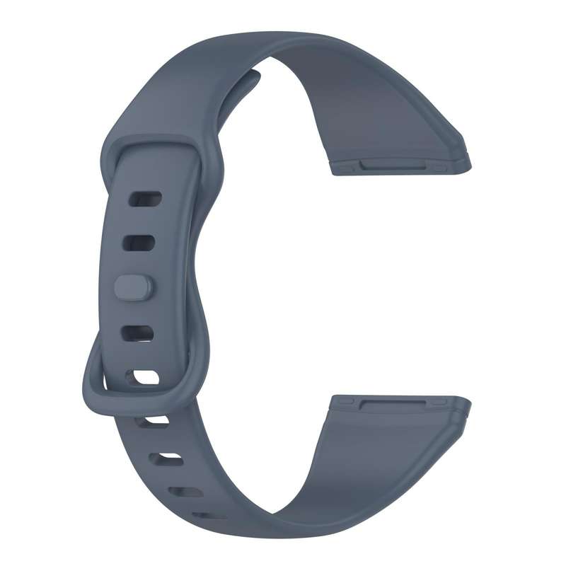 For Fitbit Versa 4 / Versa 3 / Sense Universal TPU Watch Band, Size:S(Blue Grey)