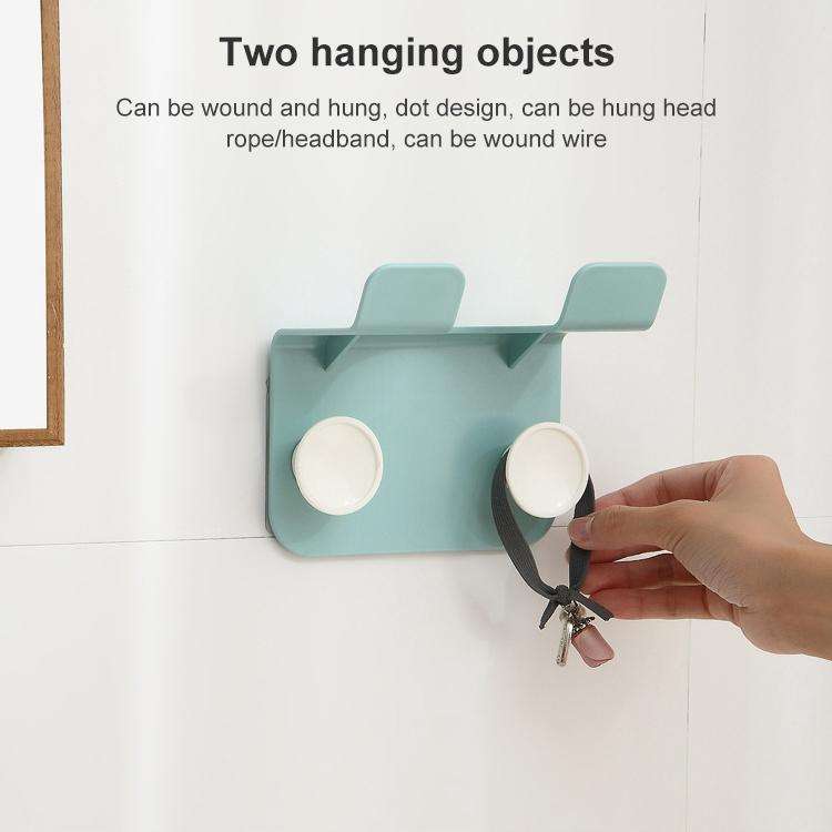 Bathroom Hair Dryer Rack Wall-mounted Hair Dryer Simple Rack(Light Green)