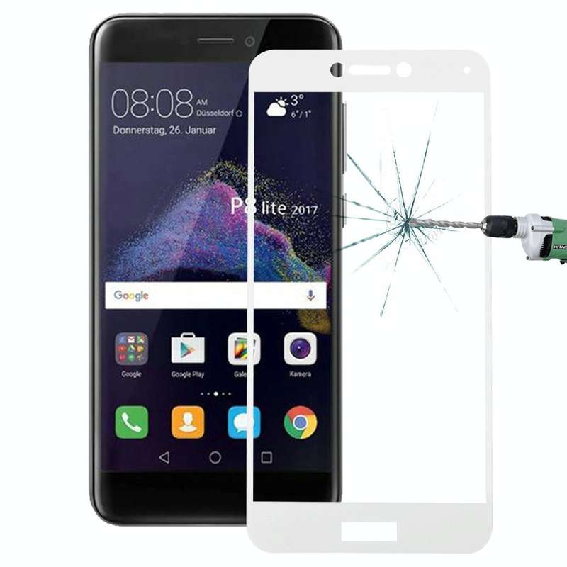 For Huawei P8 Lite (2017) 0.26mm 9H Surface Hardness Explosion-proof Full Screen Tempered Glass S...