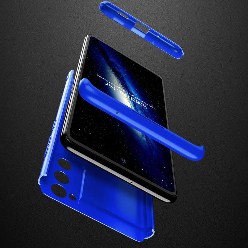 For Samsung Galaxy S20 FE GKK Three Stage Splicing Full Coverage PC Protective Case(Blue)