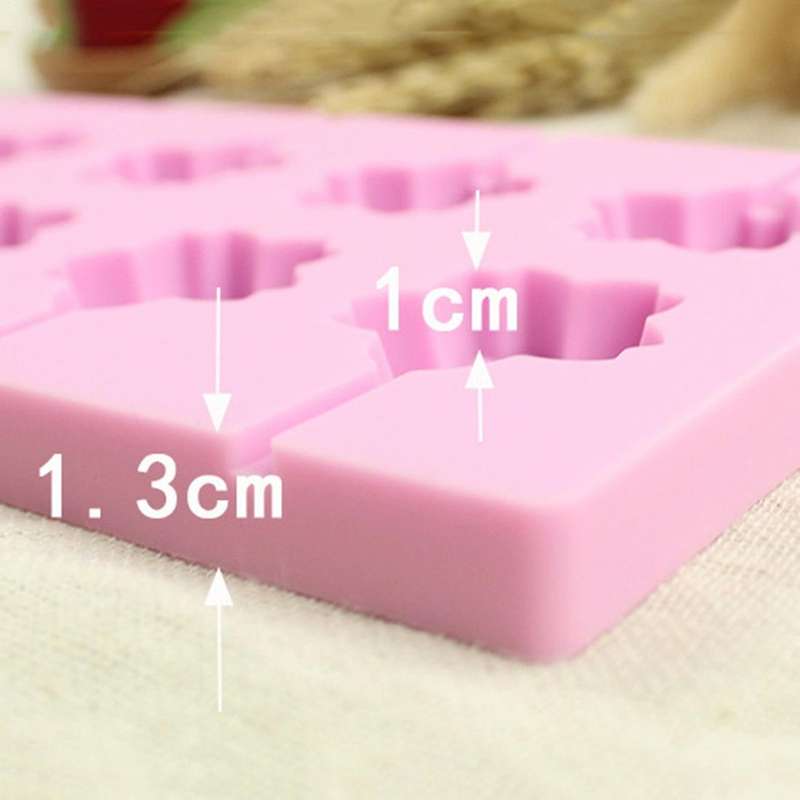12-Capacity DIY Silicone Lollipop Chocolate Molds(Cow Shape)