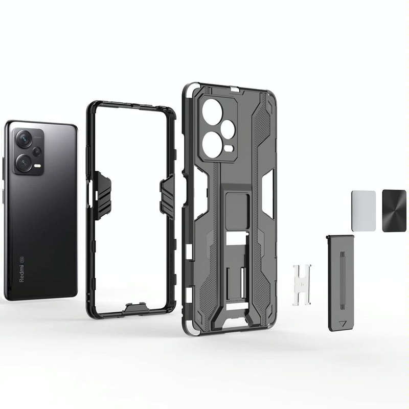 For Xiaomi Redmi Note 12 Pro+ China Supersonic PC + TPU Shock-proof Protective Case with Holder(B...