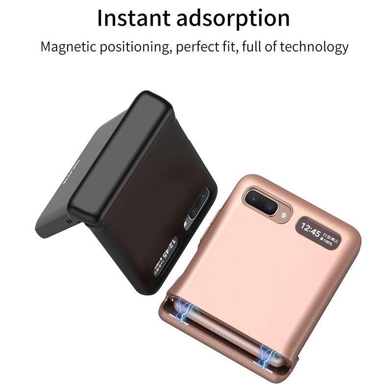 For Samsung Galaxy Z Flip 5G GKK Magnetic Full Coverage Phone Flip Case(Purple)