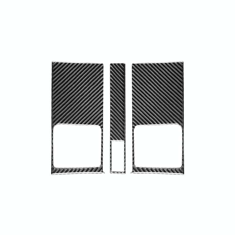 3 PCS / Set Carbon Fiber Car Central Control Air Outlet Panel Decorative Sticker for Honda CRV 20...